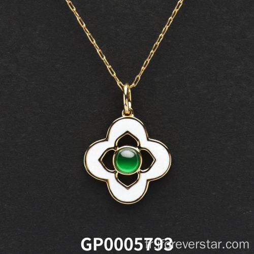 Mariage Green Jadeite Pendant